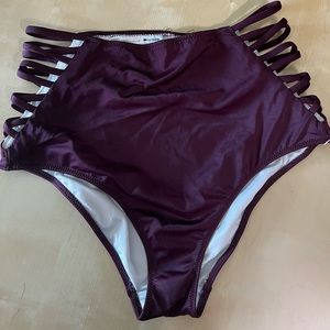 PINK by Victoria’s Secret strappy high-waisted bikini bottoms